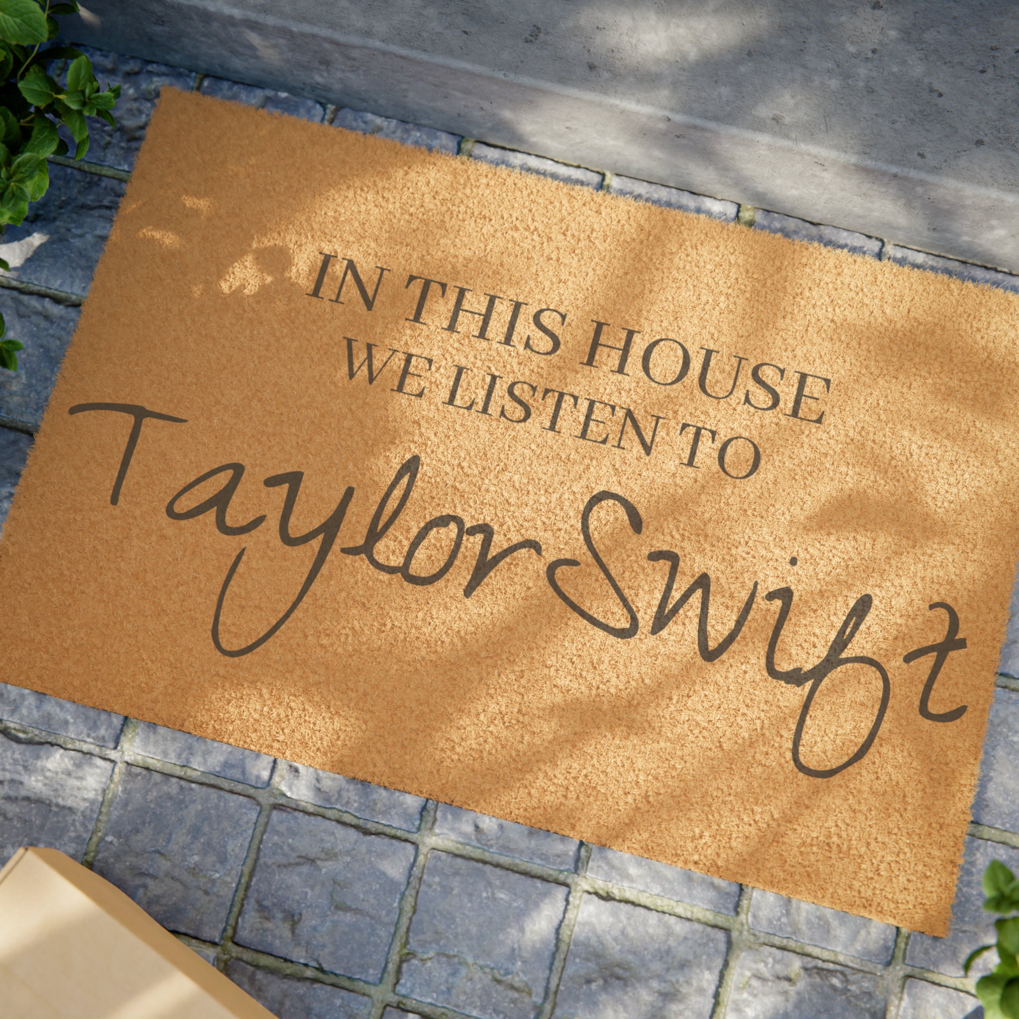 Discover In This House We Listen To Taylo version The Eras Tour Taylor Doormat