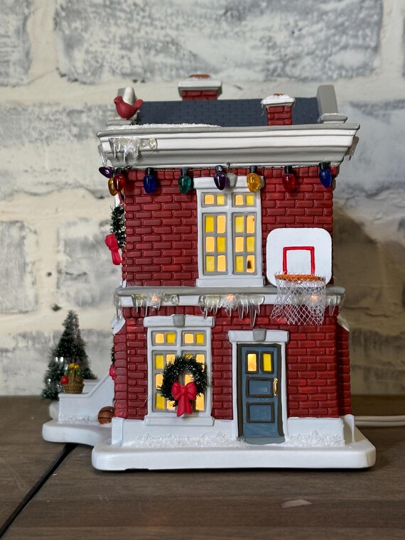 Retired 2006 Department 56; A Christmas Story “Cleveland Elementary School”  Lighted Building;