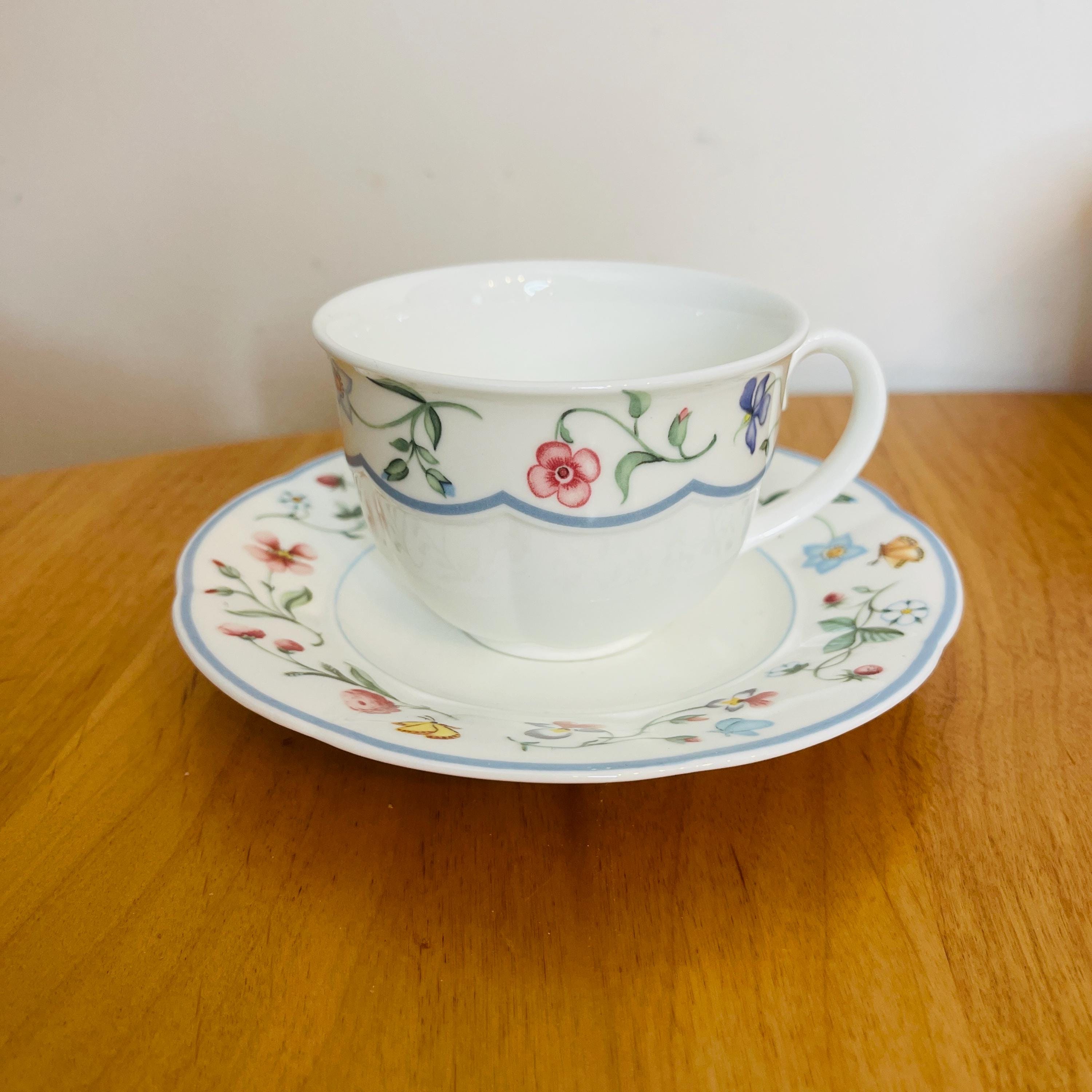 Villeroy Bloch Mariposa, Tea Cups, Milk Jug, Plates, Salad Bowls