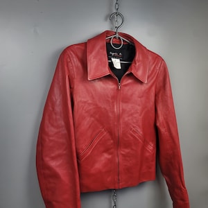 Vintage Agnes B Leather Jacket - Etsy