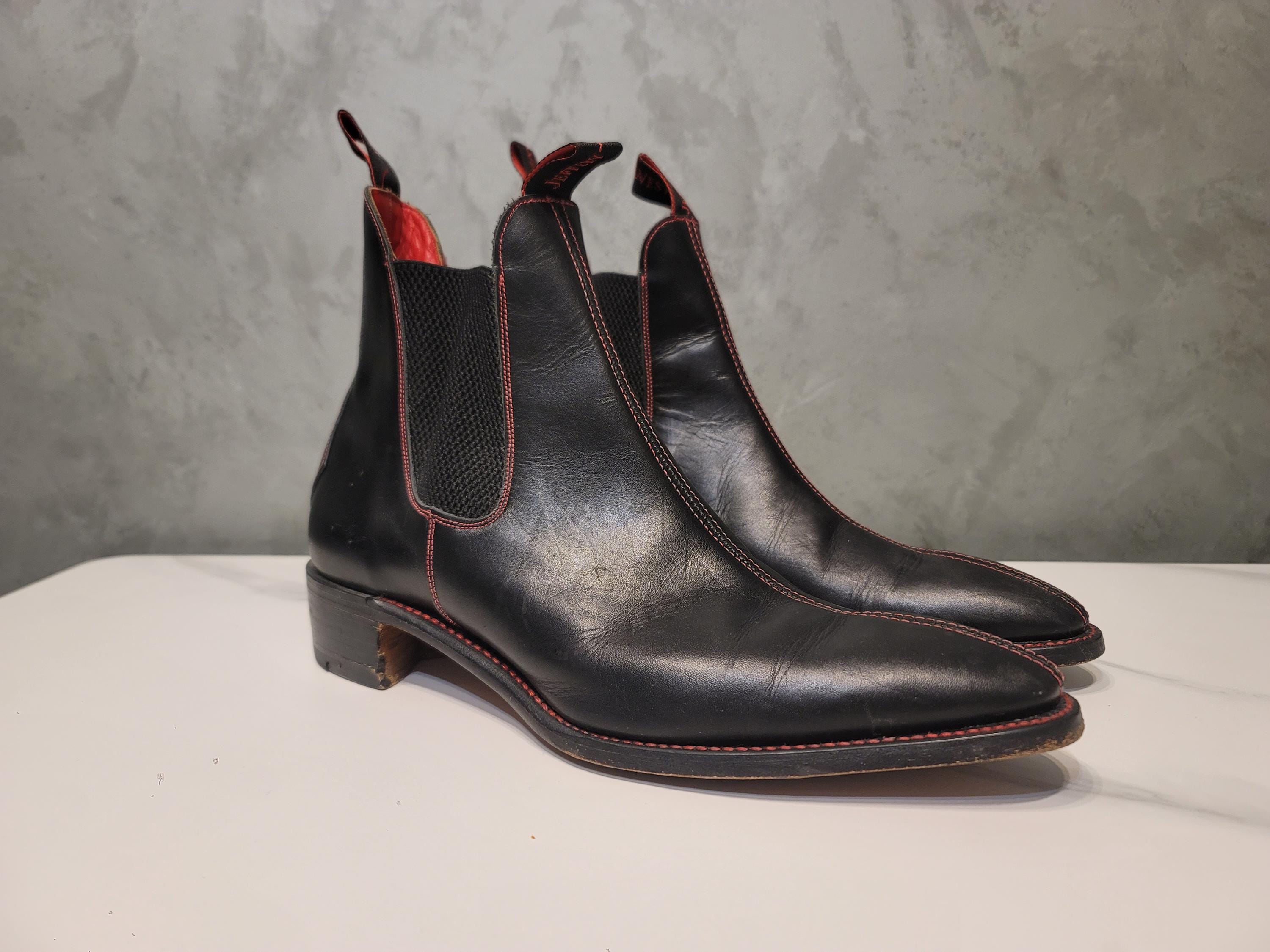 Elegant Leather Men\'s Boots by Jeffery~West — Size 11 (US) Jeffery West Goodyear Welted Shoes | Premium Men main image 2