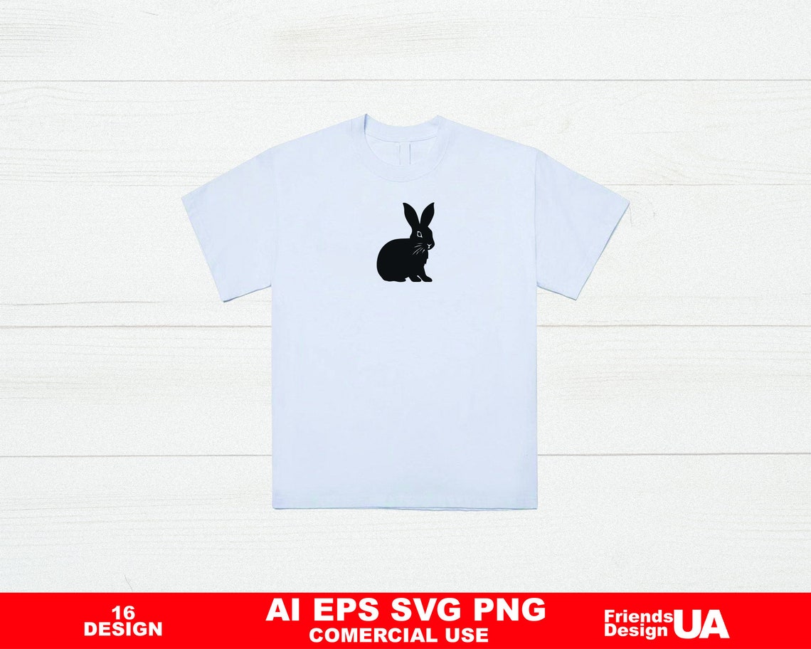 Rabbit Silhouette SVG Pack, Bunny SVG, Rabbit Clipart, Rabbit Cut Files ...