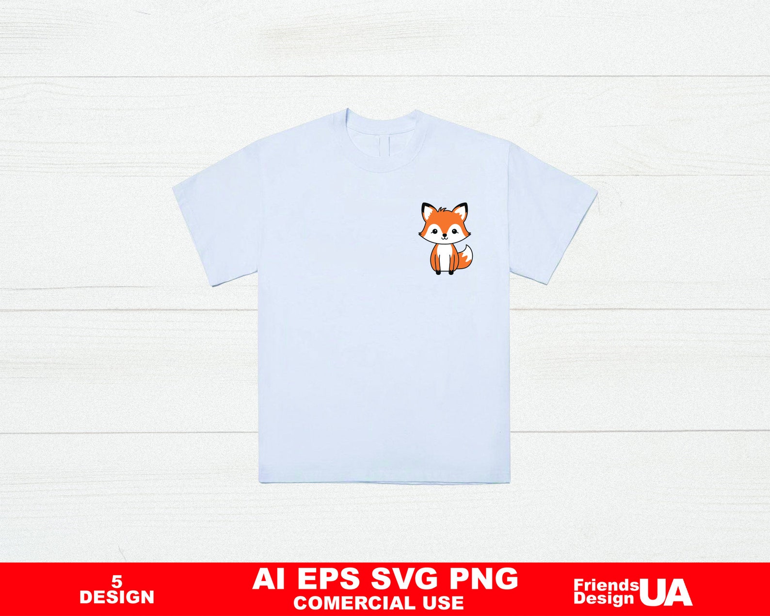 Baby Fox cropped T-Shirt