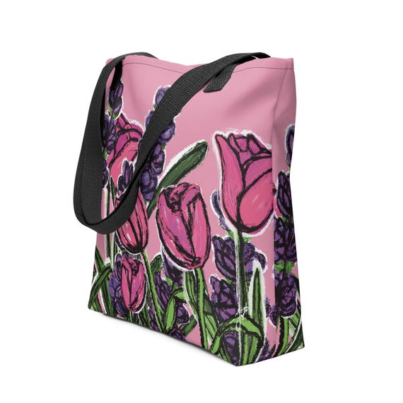 Tulip Lavender Tote Bag