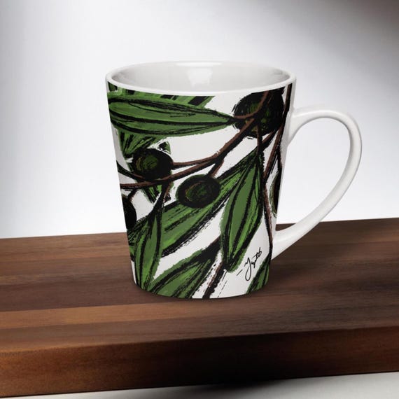 Olive Branches Mug | Ceramic | 12 oz.
