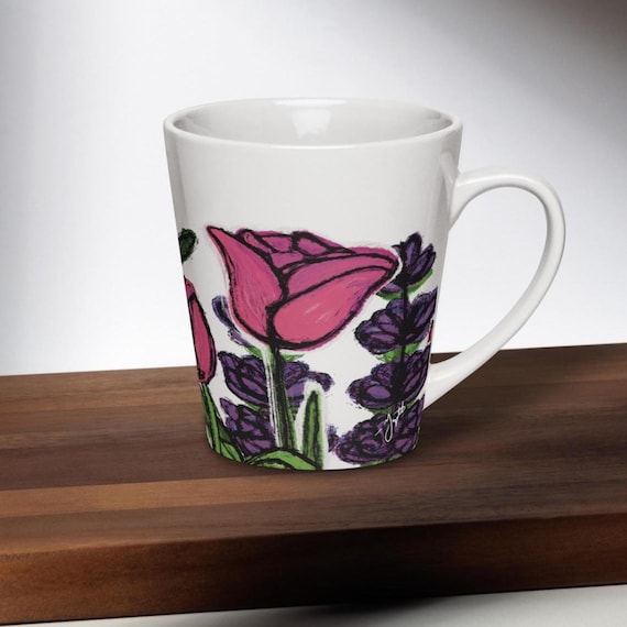 Tulip Lavender Dance Mug | Ceramic | 12 oz.