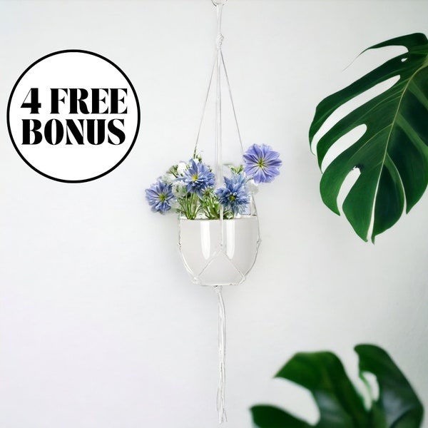 Macrame Plant Hanger, Hanging Plant Pot, Wall Hanging Planter, Macrame Pot, Hanging Succulent Planter, Ceiling Planter