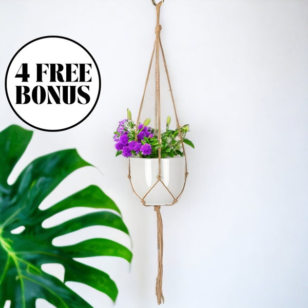 Macrame Plant Hanger, Hanging Plant Pot, Wall Hanging Planter, Macrame Pot, Hanging Succulent Planter, Ceiling Planter