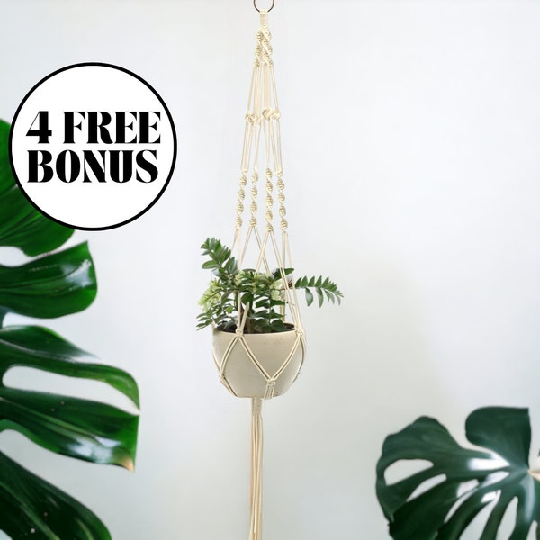 Macrame Plant Hanger, Hanging Plant Pot, Wall Hanging Planter, Macrame Pot, Hanging Succulent Planter, Ceiling Planter