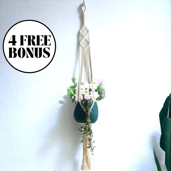 Macrame Plant Hanger, Hanging Plant Pot, Wall Hanging Planter, Macrame Pot, Hanging Succulent Planter, Ceiling Planter