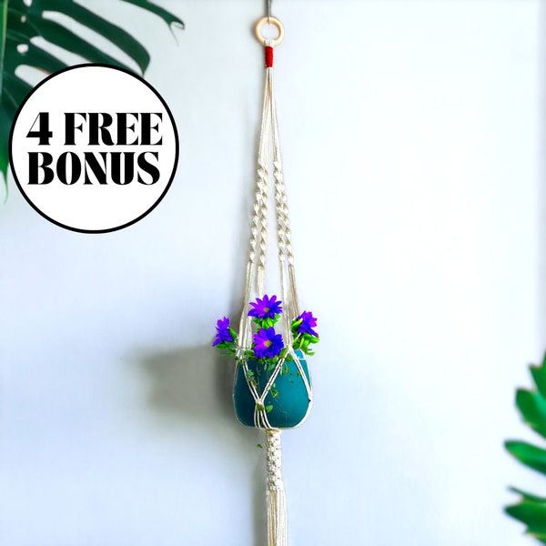 Macrame Plant Hanger, Hanging Plant Pot, Wall Hanging Planter, Macrame Pot, Hanging Succulent Planter, Ceiling Planter