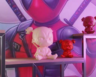 Baby Lady Deadpool figure |3D Print BABY Deadpool STL File | Deadpool Digital Download for Resin & FDM Printers