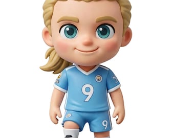 Erling Haaland 3D model / Norway Football Figure Print File STL / World Cup Collectible / Soccer Gift for Fans