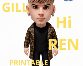 Sick Boy 3D Figure Ren Gill - HI REN Sculpture STL – Singer Fan Art Figurine for 3D Printing