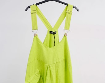 Linen Jumpsuit Green