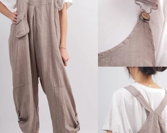 Linen Jumpsuit  Taupe