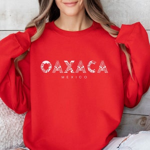 Oaxaca Mexico Decorative Unisex Sweatshirt, Oaxaca Mexico, Oaxaca Gift, Oaxaca Sweatshirt, Cute Oaxaca Sweatshirt