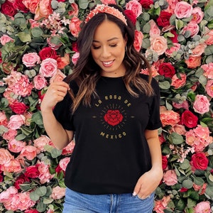 La Rosa de Mexico T-shirt, Mexico, Mexico Gift, Latina Shirt, Cute Mexico Shirt, Mexico T-Shirt, Mexico Gift, Latina Gift