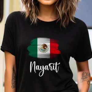 Nayarit Mexican Flag T-shirt, Nayarit Camisa, Nayarit State Gift, Mexico Shirt, Mexico Flag Shirt, Mexico Gift