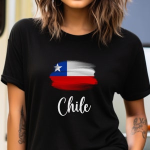 Chile Paint Flag Unisex T-shirt, Chile Country, Chile Gift, Chile Flag, Cute Chile Shirt, Chile Pride
