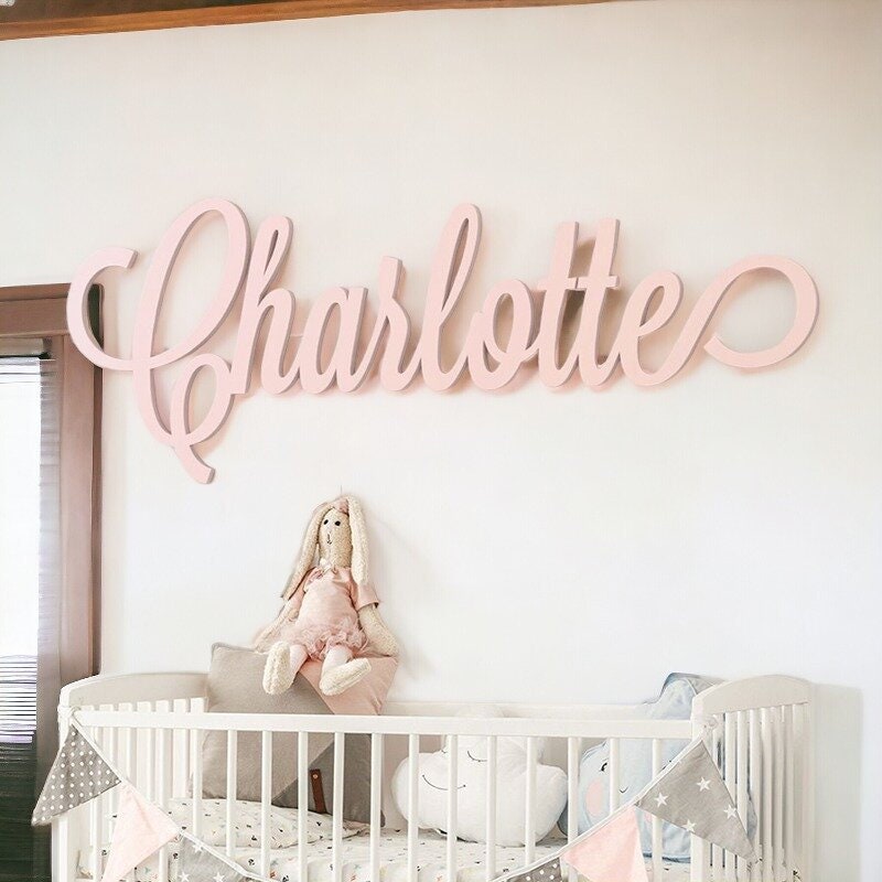Personalized Wooden Name Sign Custom Nursery Decor Baby Nursery Wood