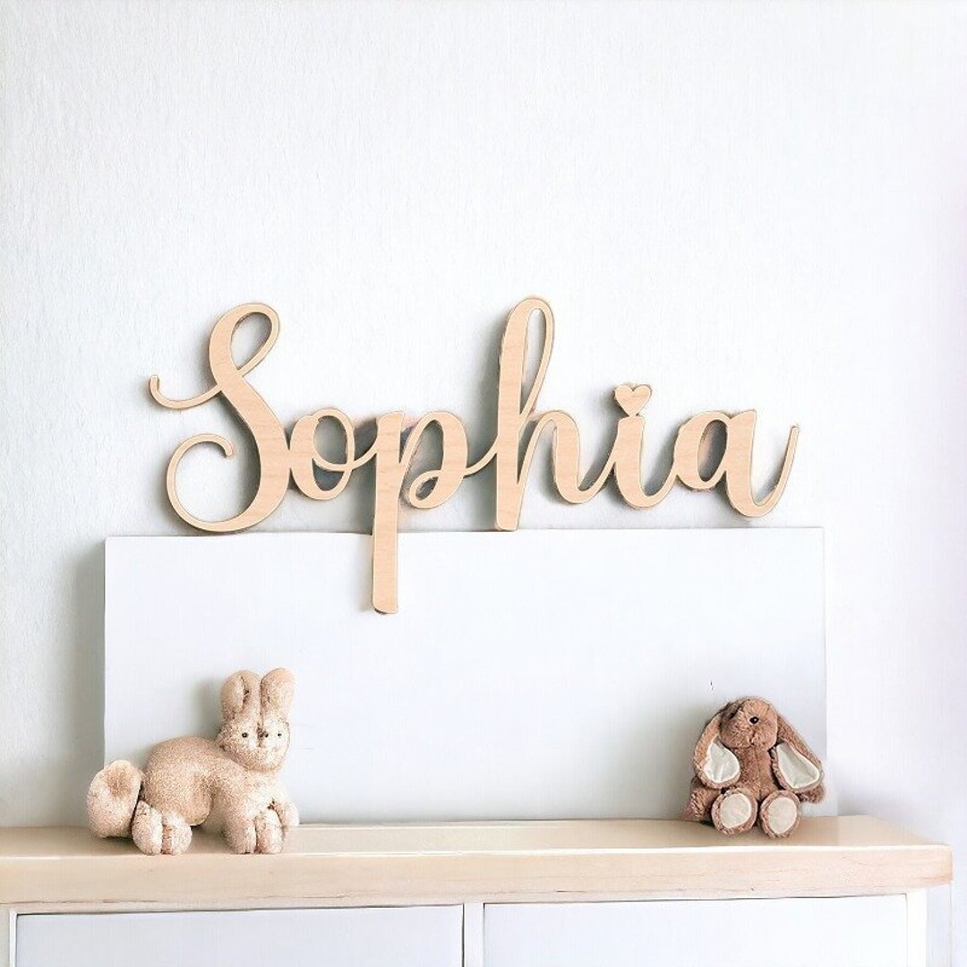 Personalized Wooden Name Sign Custom Nursery Decor Baby Nursery Wood