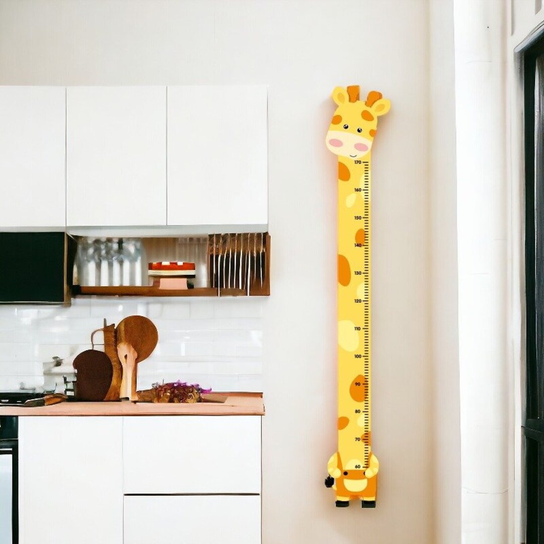 Giraffe Growth Chart Sticker Growth Chart Sticker Nursery Decor Sticker ...