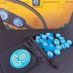 Endeavor: Deep Sea Dive Tokens and Draw Bag set for FASTER and EASIER setup and IMPROVED gameplay experience; includes 36 tokens + draw bag