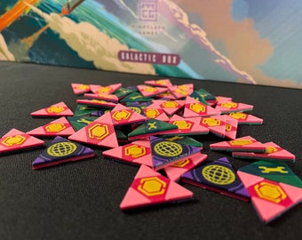 Voidfall 50 token di installazione bifacciali (10 in più degli originali!) stampati in 3D ad alta qualità