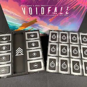 Voidfall Agenda-aanbieding en technische tableaus, extra opslagruimte, neemt minder tafelruimte in beslag, werkt met hoezen, gemakkelijker te hanteren en door te geven!