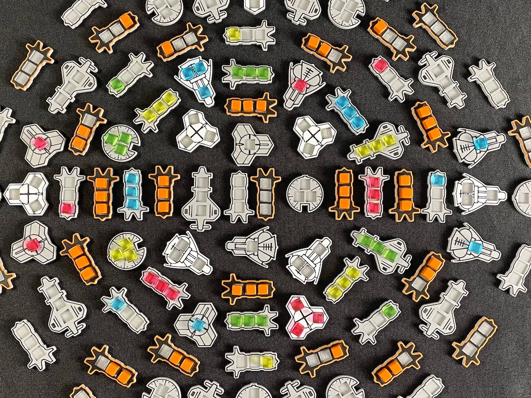 Voidfall Fleet Token Full Set of 98 3d-printed Replacements (with