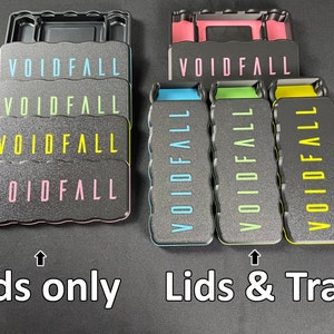 Voidfall Colored Player Lids (Trays Optional), 3D-printed at premium quality, holds tight, looks thematic, and handles great!