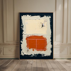 badminton painting, federer print, federer poster, werner bronkhorst, 3d textured painting, wimbledon grand slam, tennis oil painting, sage green wall art, tennis court art, tennis poster, tennis poster art, tennis club decor, tennis player art gouache, art print, artwork, decor, gift, home decor, interior, modern art, poster, print, travel, wall art, wall decor Wimbledon Tennis Match Poster – Vintage London Sports Art Wall Decor, Retro British Tennis Print for Home Living Room or Office Gift