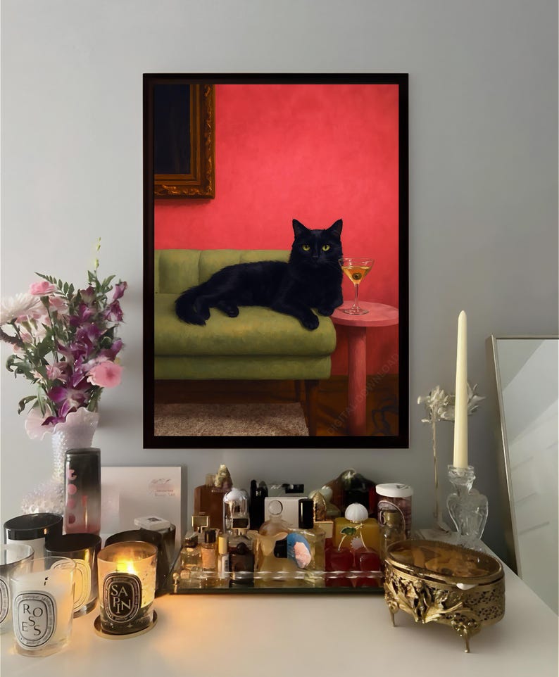 Cin Cin Framed Poster
Martini Art Work
Printable Bar Cart Art Extra Dirty Please Martini Cocktail print,Digital Print, Pink, Wall Art Bar, Retro cocktail wall, Martini Poster, Download Print, JPG extra dirty martini, bar print martini, espresso martini art, martini print, cocktail print, alcohol print, cocktail art, espresso martini, martini cocktail, aesthetic room decor, bar cart art, digital download, wall art bar black cat martini oil painting Martini Art
Drink Prints
 Wall Art Dirty Martini