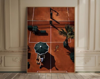 tennis court print tennis aesthetic luxury photography old money high society tennis sporty wall art country club print tennis club art