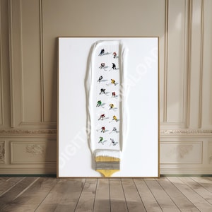 Hockey Wandkunst Sportliche Dekor Schnee Wandkunst Winter Sport Druck Ski Hütte Dekor Apres Ski Cabin Print Jungen Zimmer Dekor Geschenk für Hockeyspieler