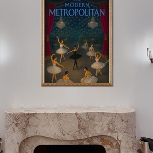 paris ballet print, ballerina poster, ballerina wall art, ballet illustration, vintage ballet art, ballerina canvas art, ballet lover poster, ballet show poster, dance wall decor, gift for dancer, gift for girls, pink decor, royal ballet poster new yorker prints, apartment wall art, magazine cover print, ballet dancer print, light pink prints, trendy wall art, aesthetic room decor, dorm room decor, new yorker poster, retro wall art, the new yorker, vintage wall art, wall art poster
