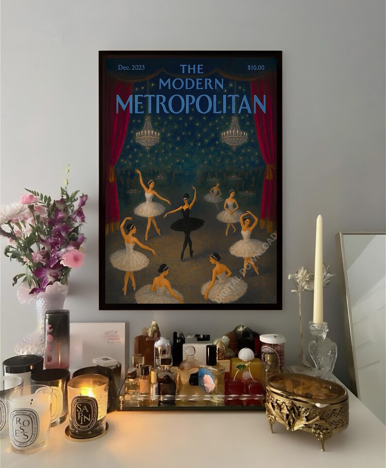 opera ballet poster, ballet poster, pink ballerina print, point ballet decor, ballet print large, ballet water color, ballet shoe patent, ballet art on canvas, ballet gift idea, ballet lover poster, ballet shoe poster, dance wall decor, purple ballet print tiny people print, tiny dancer print, little girl room art, ballet dancer art, digital art poster, digital download, gift for dancer, has everything gift, line art people art, minimalist people, office wall decor, tiny ballerinas art