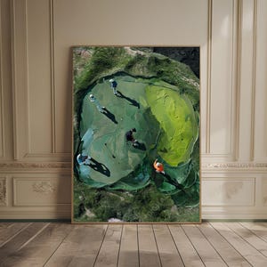 vintage golf poster, golf decor for man cave, abstract golf painting, golf poster, golf course artwork, golf lover gift, sporty wall art