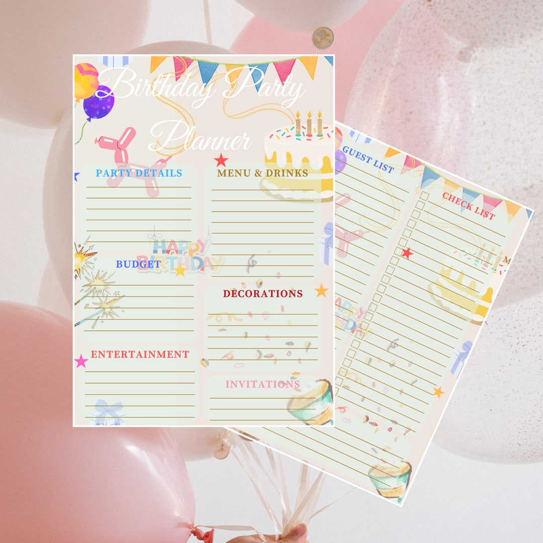 Birthday Party Planner Party Planner Event Organizer Event - Etsy