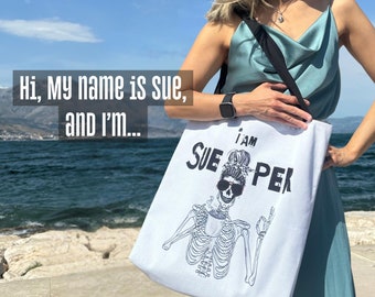 Customizable Canvas Tote Bag: Personalized Design, Birthday Gift
