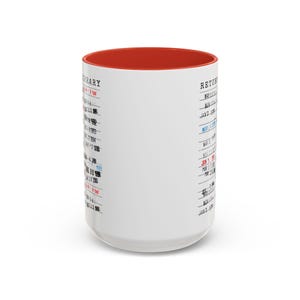Taza "Regresar a la biblioteca", regalo vintage con fecha de entrega de libros para amantes de la lectura, taza de café con temática de libros, sello de bibliotecario, años 90, artículos nostálgicos de libros. imagen 6