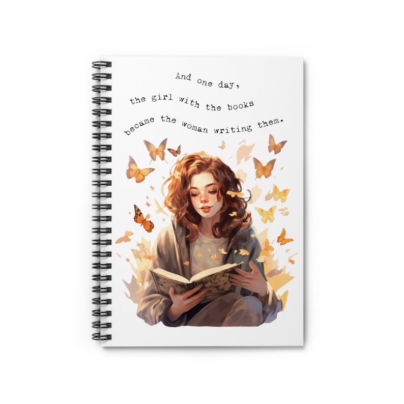 Wunderliches Autor Journal Geschenk für Schriftsteller, Roman Schreibmotivation Benutzerdefiniertes Notizbuch, Poesie, Nanowrimo Planung, Bücherwurm Geschenk Buchliebhaber Bild 2