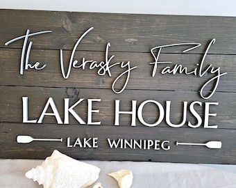 Last Name Sign, Personalized Custom Sign, Cabin Sign, Anniversary Gift, Wedding Gift, Housewarming Gift, Established Sign, Lake house sign