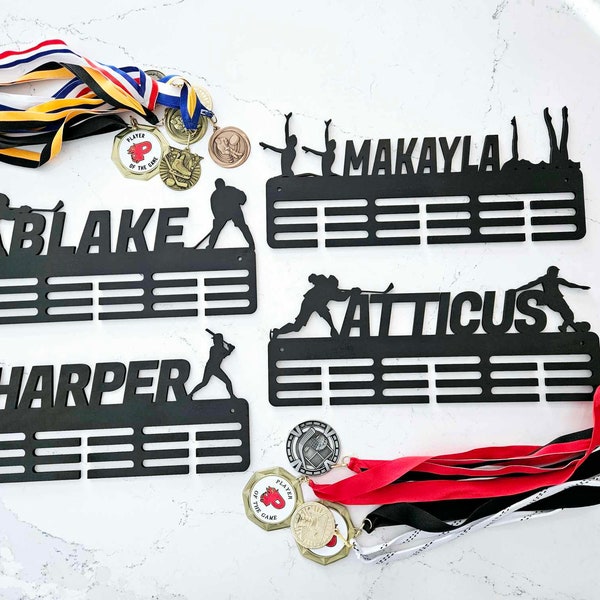 Custom Wooden Medal Hanger, Custom Design, Custom Medal Display Rack for Awards Wooden Medal Hanger, Any Sports, Figures and Symbols