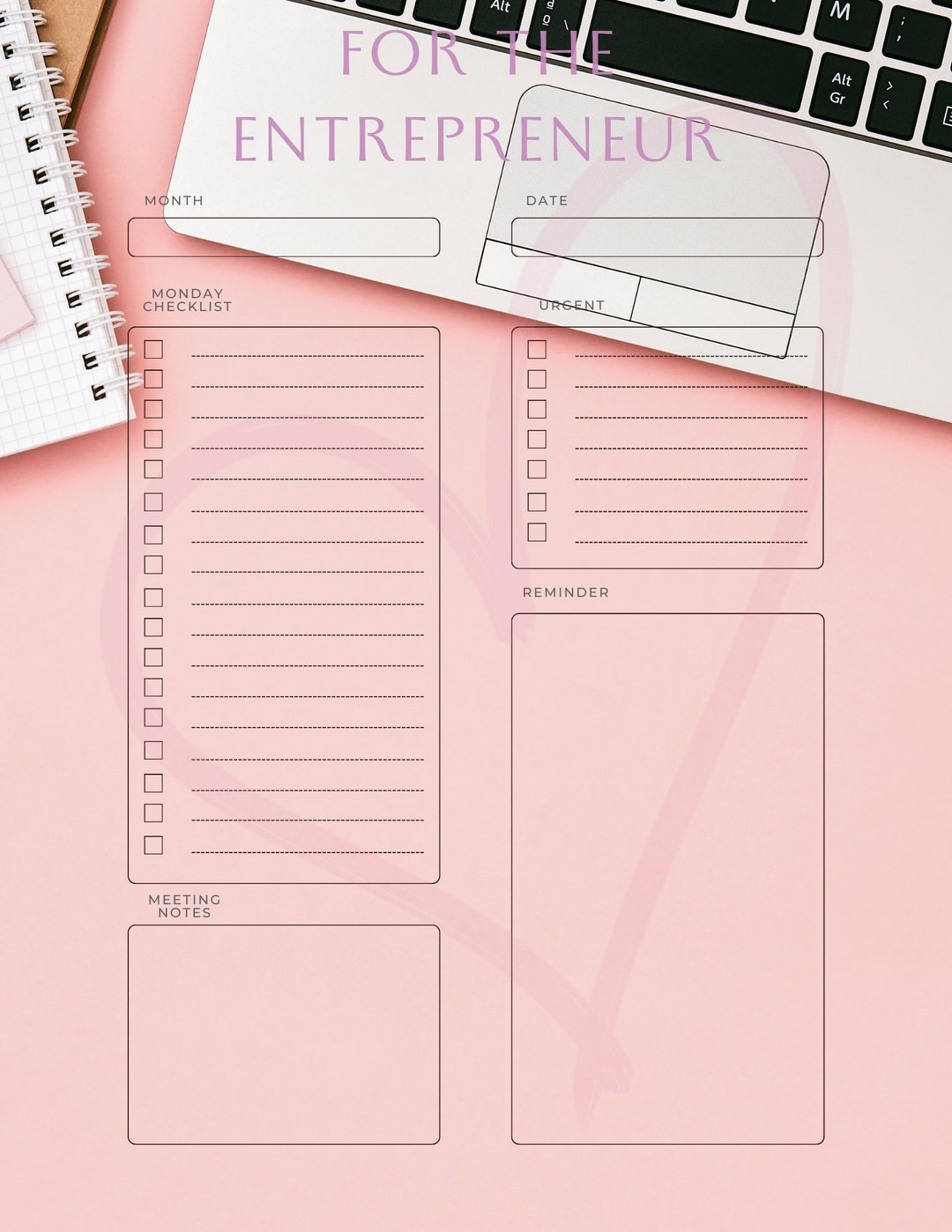 Daily to Do Checklist Printable, Instant Download, Minimal Daily ...