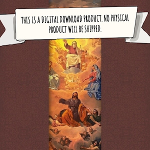Baroque Inspired Divine Digital Art, Heavenly Renaissance Canvas Wall Art, Digital Print, Downloadable