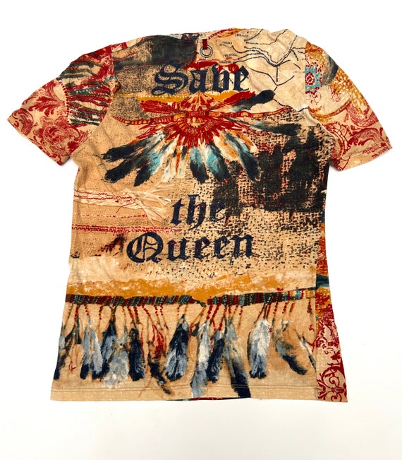 Vintage Save the Queen Printed T-shirt Size Large… - image 2