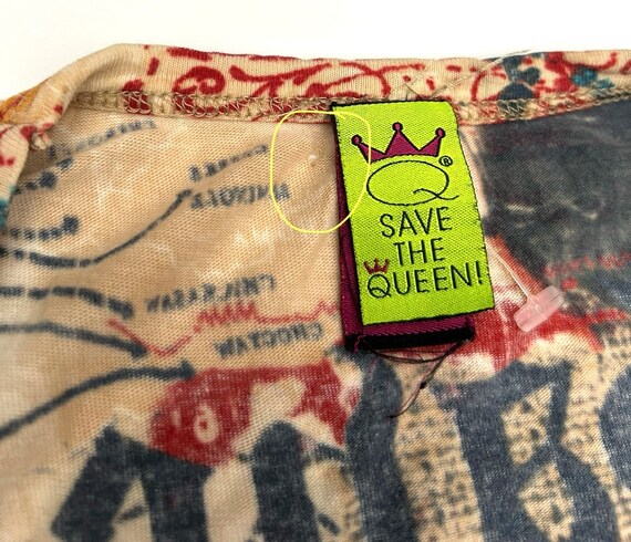 Vintage Save the Queen Printed T-shirt Size Large… - image 10