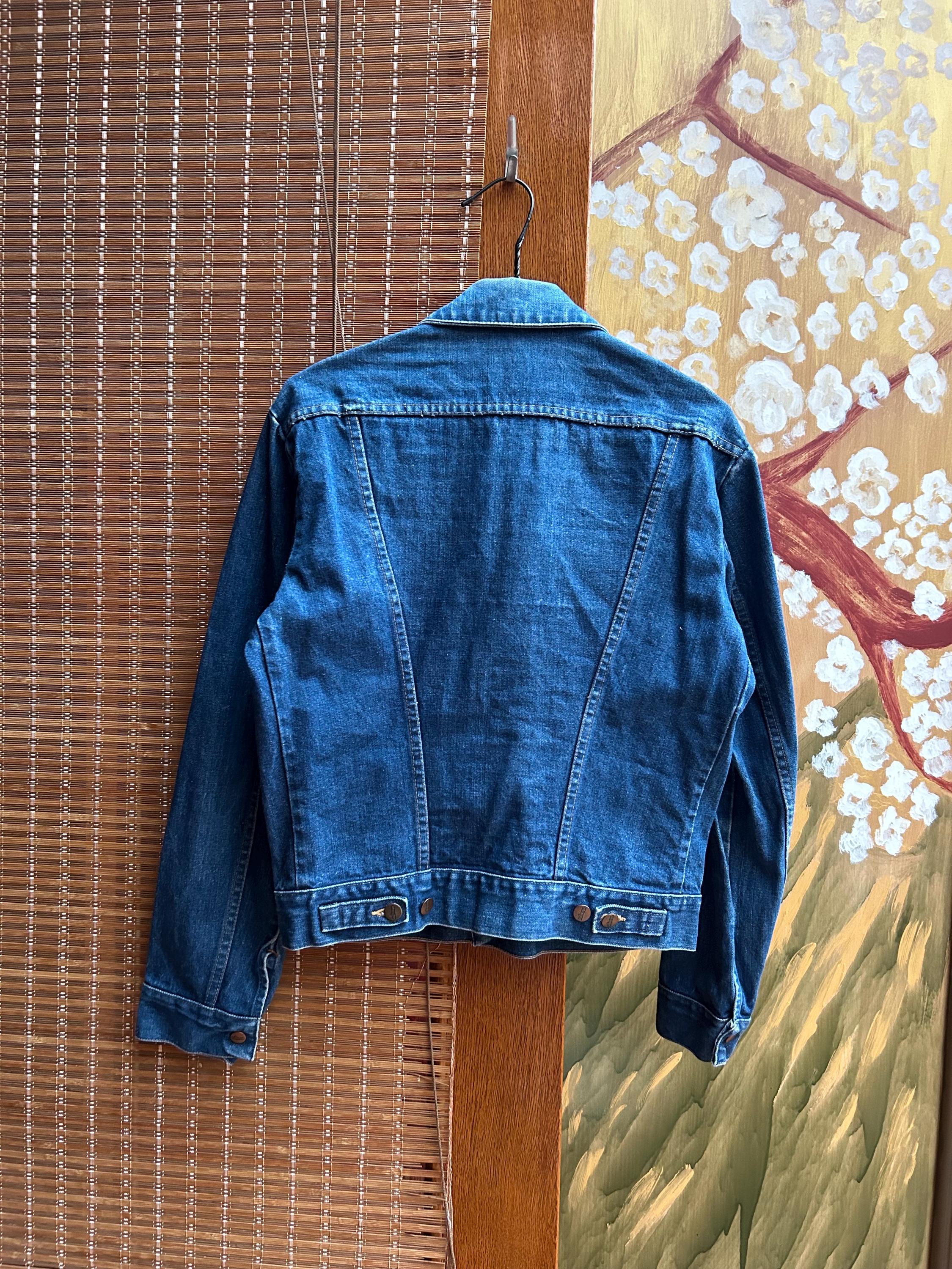 Vintage 70s-80s Wrangler 124MJ Blue Denim Trucker Jacket Vintage 70s-80s Wrangler 124MJ Blue Denim Trucker Jacket